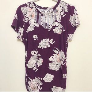 Purple shirt with flowers size 1X by Candies